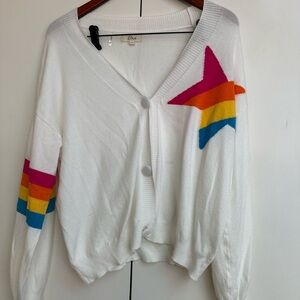 Elan Ivory Cardigan Size L